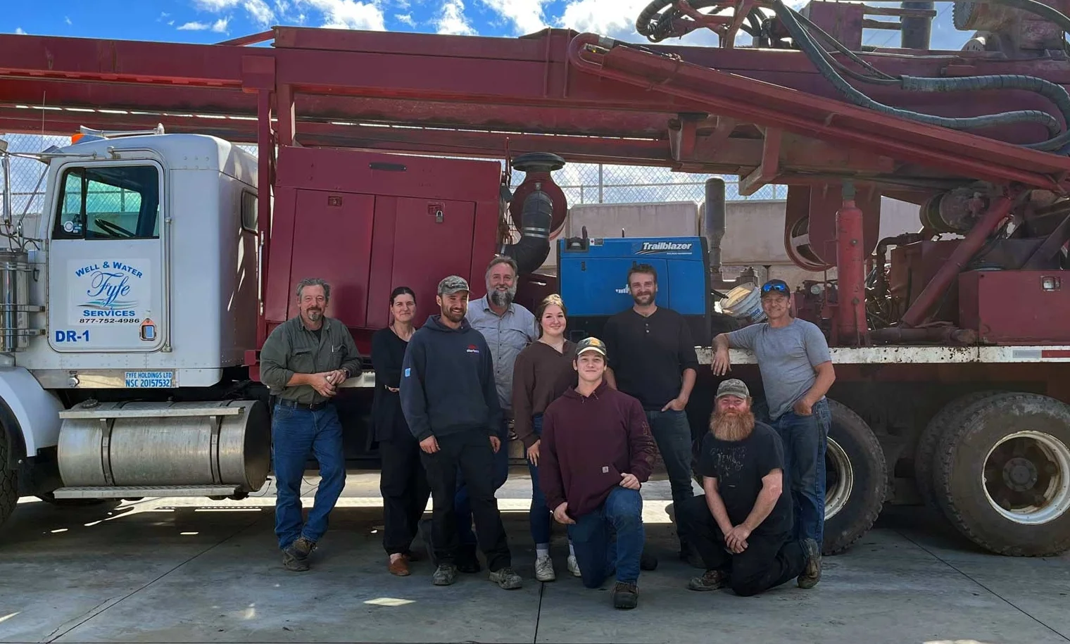 Fyfe Well & Water Services team